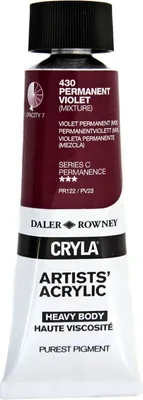 Zdjęcie produktu dla Daler Rowney Cryla Artists’ Farba akrylowa Permanent Violet 75 ml 1 szt.