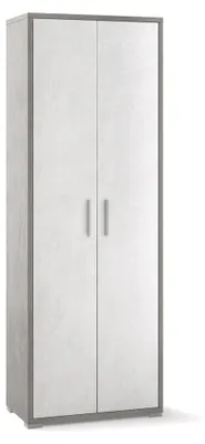 Immagine prodotto di Armadio 2 Ante 71x199x41 cm Cemento/Ossido Bianco