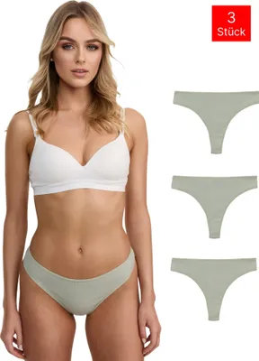 Produktbild von Tazzio Damen String 3er-Pack F933 (Hellgrün, L)