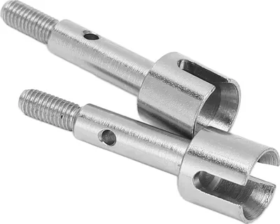 Zdjęcie produktu dla Para zbiorników na tylnej osi wykonanych ze stali nierdzewnej, części zamienne do modeli RC WLtoys 144001, 144002, 124018, 124019, 124017, 124016, modele w skali 1/14