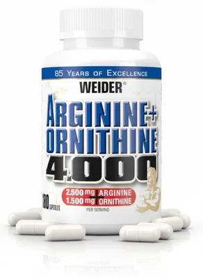Produktbild von Weider Arginine + Ornithine 4.000 - 180 Kapseln
