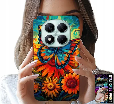 Obrázok produktu pre POUŽITIE: Kryt pre telefón Xiaomi Note 15 Pro 5G - motívy: motýle, kvety, ruže
