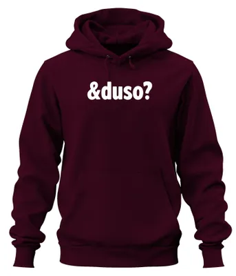 Produktbild von Und du so? Lustiger Spruch Geschenk Freund Freundin Hoodie Kapuzenpullover, Burgundy, XXL