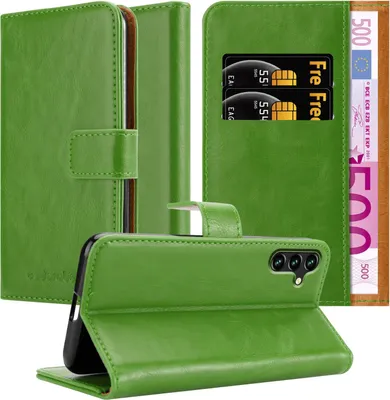 Obrázek produktu pro Cadorabo pouzdro pro Samsung Galaxy A13 5G Protective Case in Green Kryt na mobilní telefon Pouzdro typu kniha Pouzdro Luxury