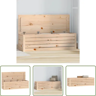 Obrázek produktu pro The Living Store truhla 109x36,5x33 cm z masivního borovicového dřeva