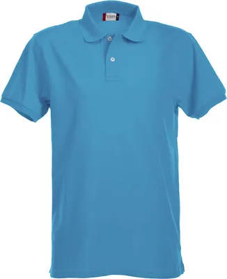 Produktbild von Premium Stretch Polohemd für Herren und Damen, vorgeschrumpft, mit Perlmuttknöpfen