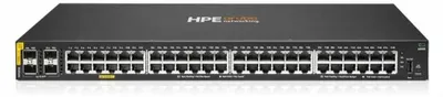 Produktbild von HPE Aruba Networking CX 6000 48p 10M/100M/1G Class4 PoE 4p SFP 1G 370W Switch, Managed, L2/L3, Gigabit Ethernet (10/100/1000), Power over Ethernet (PoE), Rack-Einbau, 1U