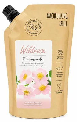 Produktbild von Florex Wildrose Flüssigseife Nachfüllbeutel 500 ml