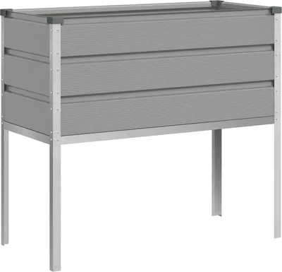 Immagine prodotto di vidaXL Fioriera Grigio chiaro 100 x 45 x 90 cm Acciaio zincato
