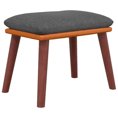 Obrázok produktu pre Podnožka tmavosivá 45x29,5x35 cm látka a umelá koža