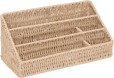 Zdjęcie produktu dla Organizer na biurko z plecionki KORD, 33 x 14,5 x 15,3 cm