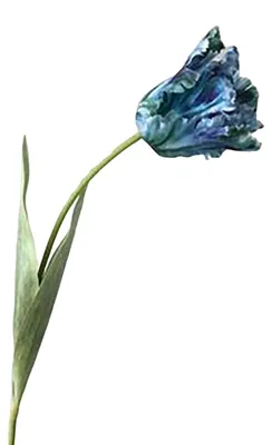 Produktbild von Künstliche Tulpe, realistische Kunstblume mit Blättern, pflegeleicht, für Heimdekoration, Hochzeiten, Partys, Tischdekoration