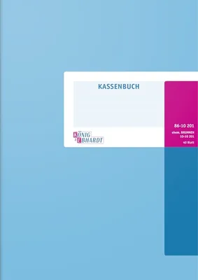 Produktbild von Kassenbuch A4 40 Blatt kartoniert Packung mit 3 Stück