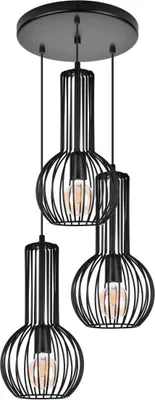 Image de Bongo lampes suspendues modernes 2931/Z-B-3 LW3 noir