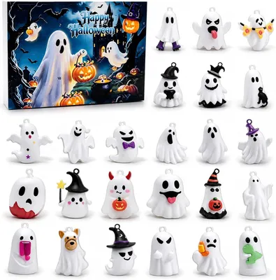 Zdjęcie produktu dla Kalendarz adwentowy na Halloween 2026 dla dzieci - kalendarz odliczający dni do świąt, kolekcjonerska zabawka, figurka