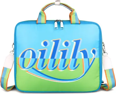 Produktbild von Oilily Laptoptasche Businesstasche mit Laptopfach Laptop Bag 13" Aquarius hellblau hellgrün