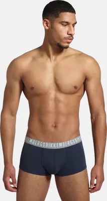 Produktbild von BIKKEMBERGS Herren-Boxershorts, 3er-Pack, sichtbare elastische Boxershorts aus Stretch-Baumwolle, Artikel BKK1UTR02TR, Dreierpack, M - EU M - US S - FR 3, Cotone 95%,Elasthan 5%