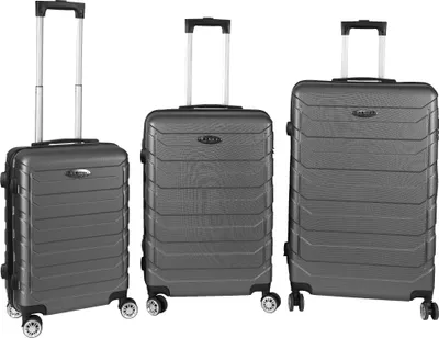 Produktbild von Trolley Koffer Reisekoffer 3er Kofferset Hartschalenkoffer Anthrazit Größe S,M,L