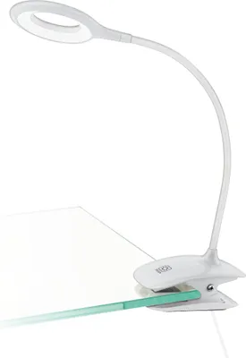Produktbild von EGLO LED Klemmlampe Cabado mit Akku, Klemmleuchte mit Touch, neutralweiß, dimmbar, Schreibtischlampe aus Kunststoff, Klemmspot, Leselampe mit Klemme