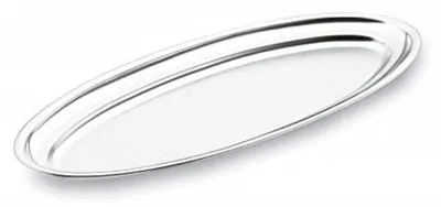 Fischplatte 60 cm, Edelstahl, oval, poliert, spülmaschinengeeignet