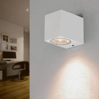 Image de Applique Murale Design Blanche LED IP44 3W - Blanc Neutre 4000K - 5500K