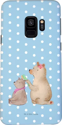 Produktbild von Mr. & Mrs. Panda Samsung Galaxy S9 Handyhülle Bär Kind - Blau Pastell - Geschenk, Muttertag, Mama, Mutter, Handy Schutzhülle, Smartphone Hülle, Cover
