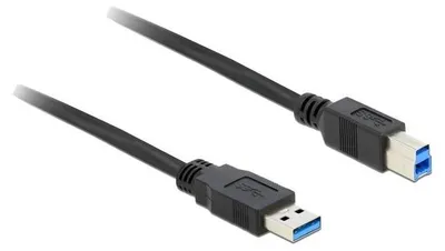 Obrázek produktu pro DeLOCK 85065, 0,5 m, USB A, USB B, USB 3.2 Gen 1 (3.1 Gen 1), Samec/samec, Černá