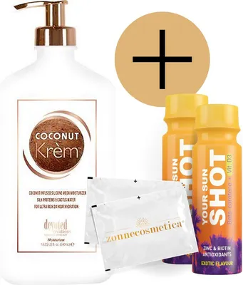 Produktbild von Devoted Creations - Coconut Krèm + 2 Your Sun Shots + 2 Verfrissingsdoekjes