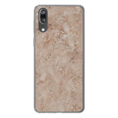 Produktbild von MuchoWow® Handyhülle Schutzhülle Hülle für Huawei P20 Marmor - Braun - Muster Silikon Softcase Handy Hülle - Hardcover