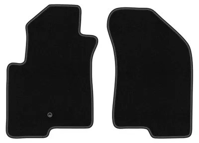 Immagine prodotto di Tappetini anteriori in moquette agugliata per Jeep Compass MK49 2007-2017 (SUV) – 2 pezzi, neri, su misura – Wielganizator BASIC