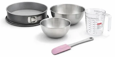 Image de Set de 5 ustensiles de pâtisserie moule à gâteaux bol et spatule Zenker Energy