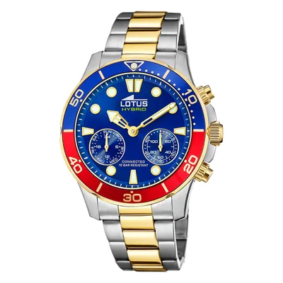 Zdjęcie produktu dla Zegarek męski Lotus Classic Sport Elegancki zegarek na rękę ze stali nierdzewnej srebrno-złoty UL18801/3