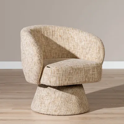 Produktbild von Bronx71 Sessel Lenn drehbar Chenille beige