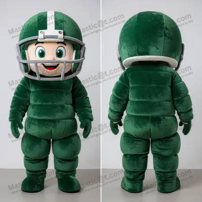 Produktbild von Grüne MASTICOT gepolsterte American-Football-Helm-Maskottchen-Kostüm