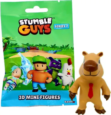 Produktbild von Stumble Guys 3D Sammelfiguren Serie 2 - Chrome Crystal - Figur 7. Capybara