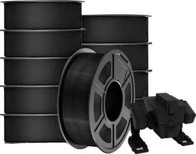 Image de filament 3D, 1,75 MM, PLA plus noir