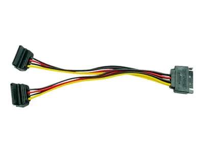 Produktbild von Inter-Tech Y-Kabel - 15 cm - SATA / SATA - 1
