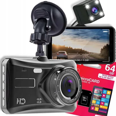 Produktbild von Touch-Wideorecorder 4 Zoll, LTPS, 2 Kameras vorne und hinten + SD 64GB