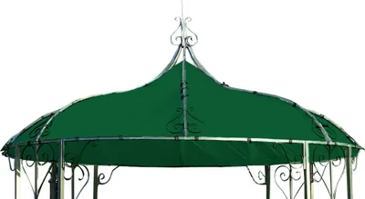 Produktbild von DEGAMO Pavillondach Pavillonplane Ersatzdach für Pavillon BURMA 300cm rund, Polyester PVC-beschichtet dunkelgrün, wasserdicht