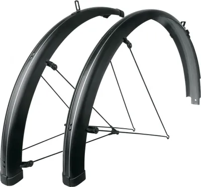 Zdjęcie produktu dla Zestaw błotników SKS Bluemels Stripes 28", 65 mm, czarny mat
