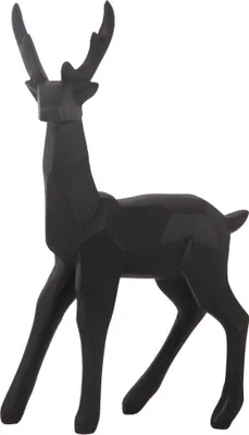 Produktbild von Dekofigur Rentier Polyresin 14 x 10 cm schwarz