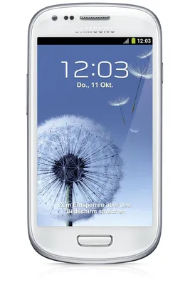 Produktbild von Samsung Galaxy S III mini GT-I8190, 10,2 cm (4"), 800 x 480 Pixel, 8 GB, 5 MP, Android 4.1, Weiß