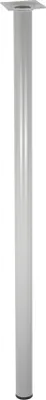 Produktbild von WAGNER Möbelbein CLASSIC RETRO - Ø 30 x 700 mm, Anschraubplatte 60 x 60 mm, Innengewinde Ø 10 mm, Aluminium-Optik - 12127001