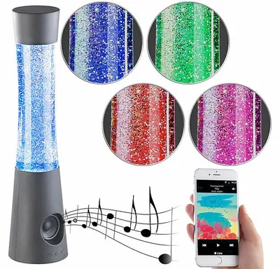 Image de Lampe RVB à paillettes avec haut-parleur et fonction bluetooth