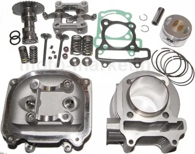 Produktbild von 150ccm Sport Racing Zylinder KIT Kopf VENTIL Satz für BAOTIAN BT125T-2 GY6 125 Zylinderkit