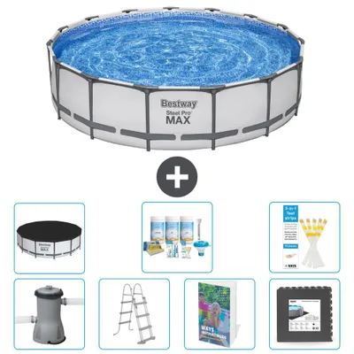 Produktbild von Bestway Steel Pro MAX Rund - 457x122 cm - 8-teilig  S581