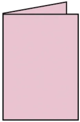 Produktbild von Rössler Papier 220719523 Coloretti Doppelkarte - B6 hoch, 5 Stück, rosa