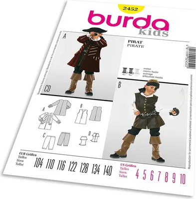 Produktbild von 2452 Pirat, Schnittmuster von Burda