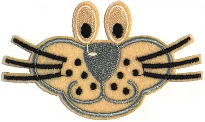 2 Tiger Tier Aufbügler, Applikationen Zierapplikation, 93x57mm, taubenblau
