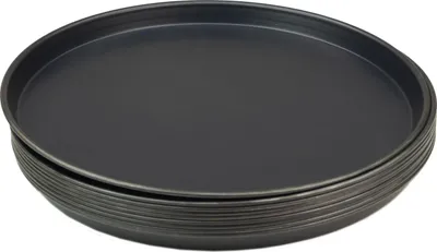 Produktbild von 10 Stück Pizzablech rund aus Blaublech Ø 40cm schwere Profiqualität